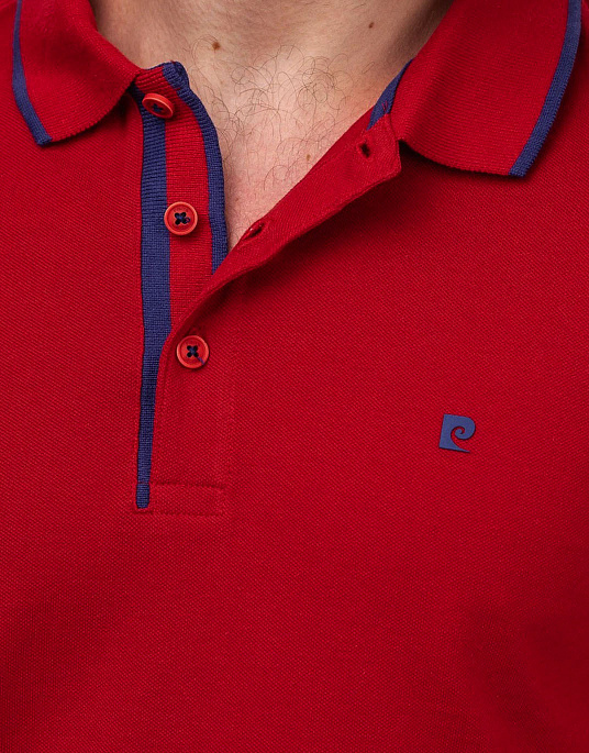 Поло Pierre Cardin із колекції Air Touch у червоному кольорі
