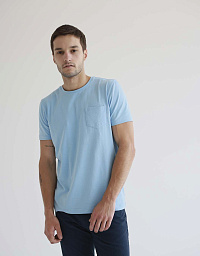 Pierre Cardin t-shirt in light blue color is plain