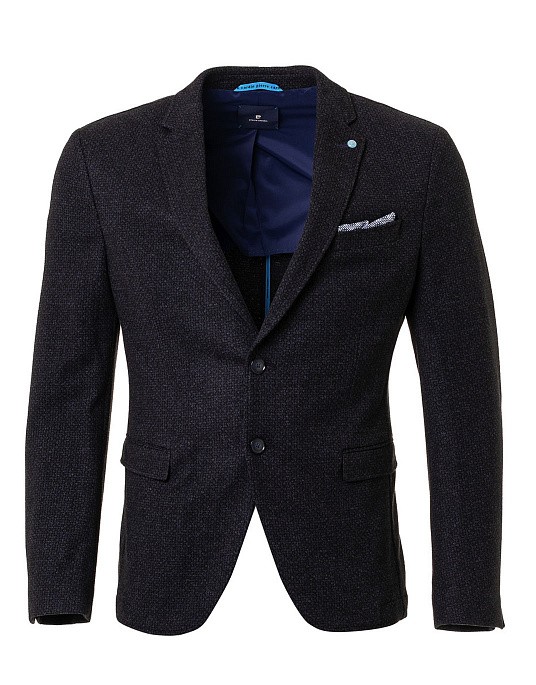 Elegant and stylish men's jacket in blue from the Future Flex series by Pierre Cardin