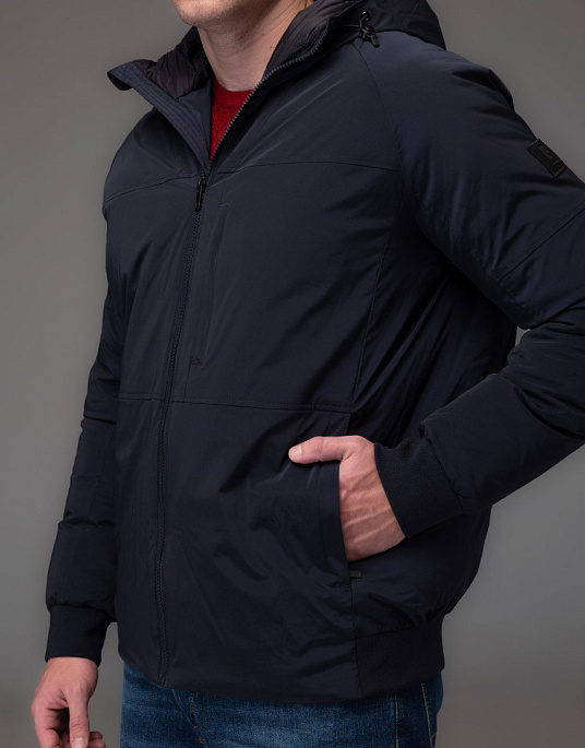 Куртка Pierre Cardin з капюшоном у темно-синьому кольорі
