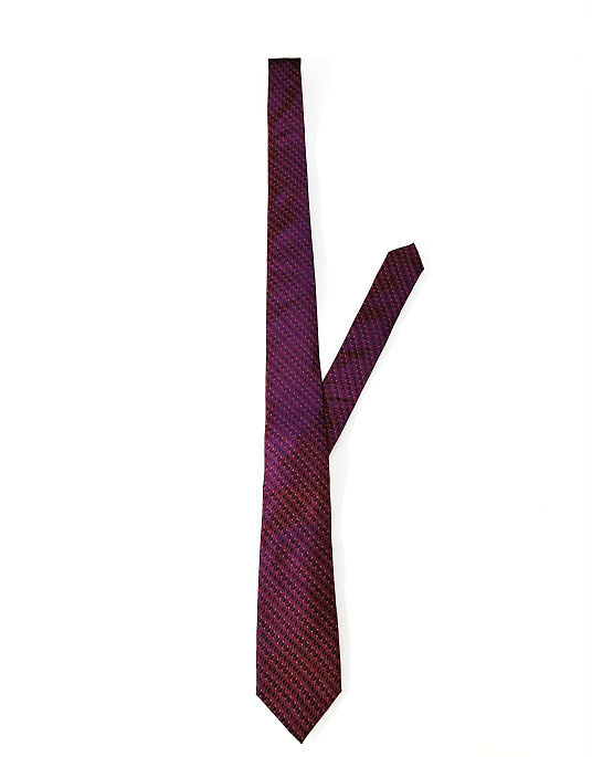 Pierre Cardin burgundy tie with print