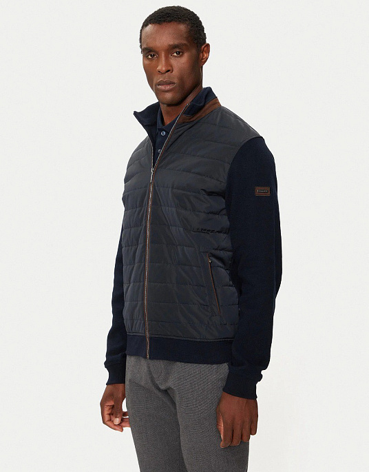 Jacket - Bugatti windbreaker in dark blue color