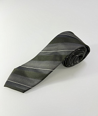 Pierre Cardin olive striped tie