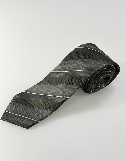 Pierre Cardin olive striped tie