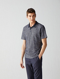 Pierre Cardin polo shirt from the Future Flex collection in gray