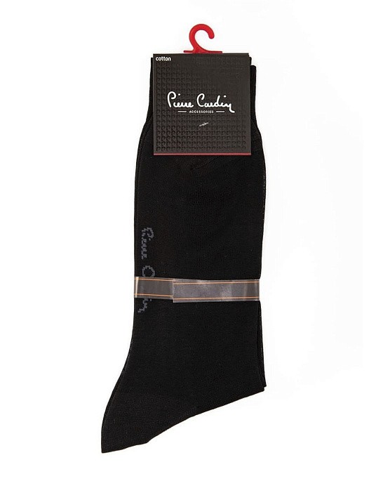 Чоловічі класичні шкарпетки чорного кольору бренду Pierre Cardin
