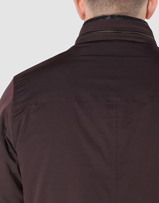 Jacket Pierre Cardin plain in burgundy shade