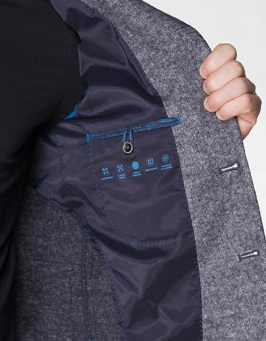 Піджак Pierre Cardin із колекції Future Flex у сіро-блакитному відтінку