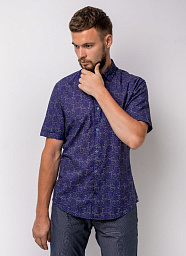 Pierre Cardin short sleeve shirt from the Air Touch collection in navy blue
