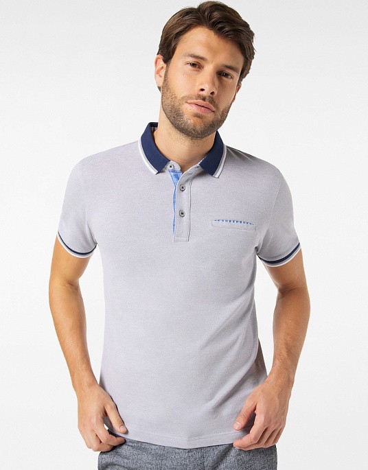 Pierre Cardin polo shirt from the Air Touch collection in gray