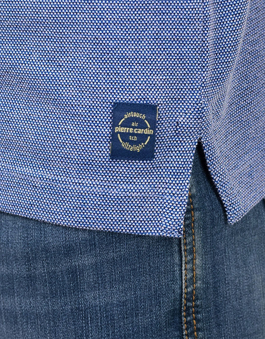 Чоловіча футболка - поло Air Touch в синьому кольорі від Pierre Cardin