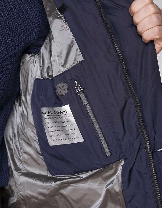 Куртка-пуховик Pierre Cardin з колекції Real Down синя
