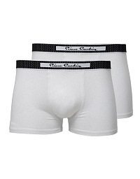 Pierre Cardin Men's Boxer Underwear Set in White