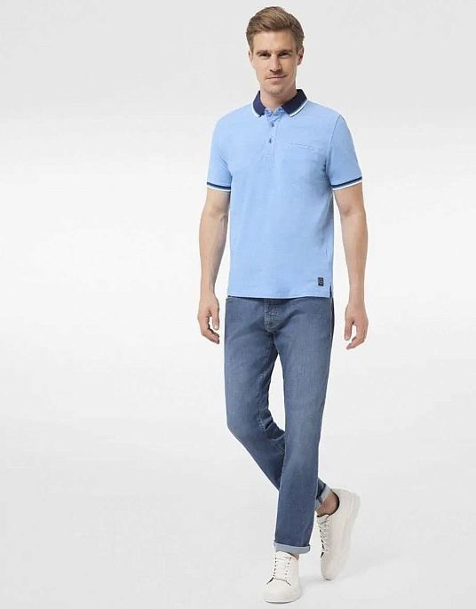 Pierre Cardin polo shirt from the Air Touch collection in blue