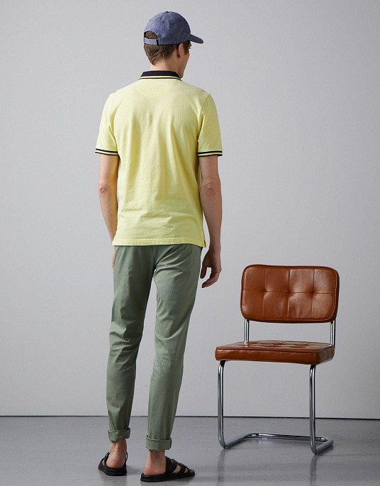 Поло Pierre Cardin із колекції Future Flex у світло-жовтому кольорі