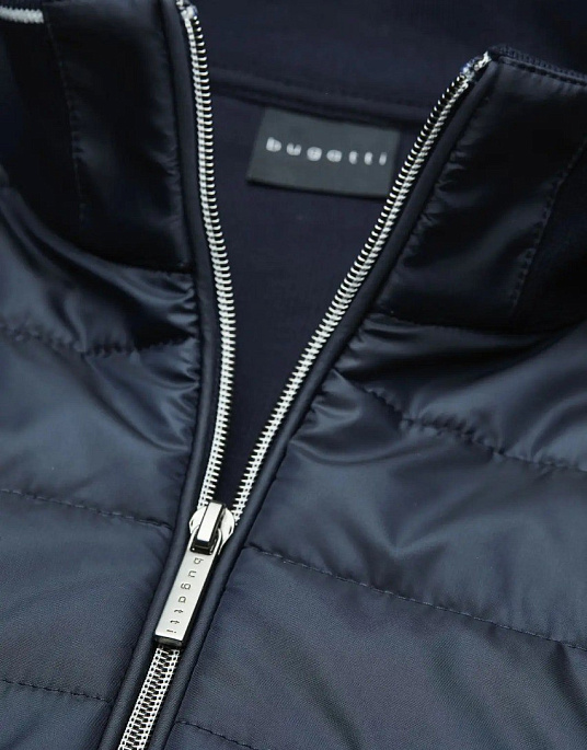 Jacket - Bugatti windbreaker in dark blue with white inserts