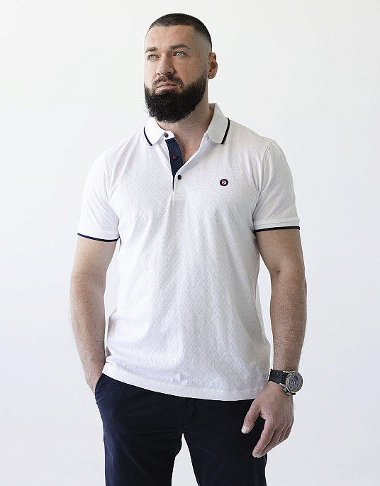 Pierre Cardin polo shirt in white