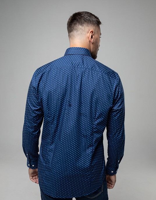 Pierre Cardin shirt in blue color with print