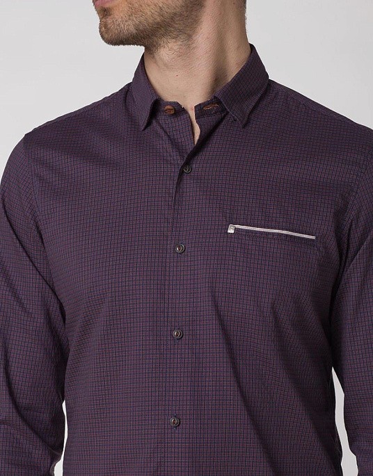 Рубашка Pierre Cardin  в фиолетовом цвете