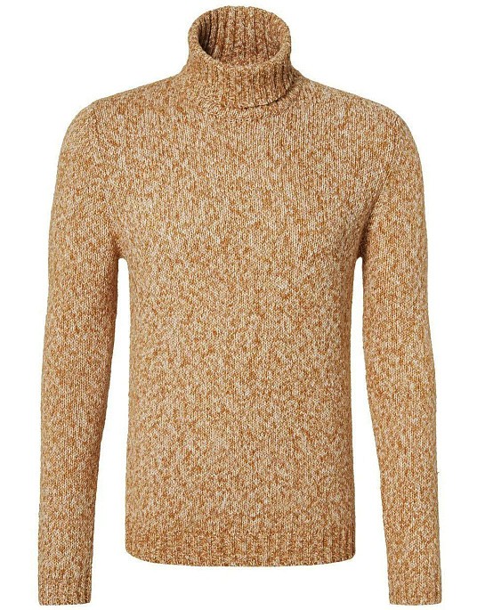 Чоловік светр з колекції Denim Academy від Pierre Cardin в гірчичному кольорі