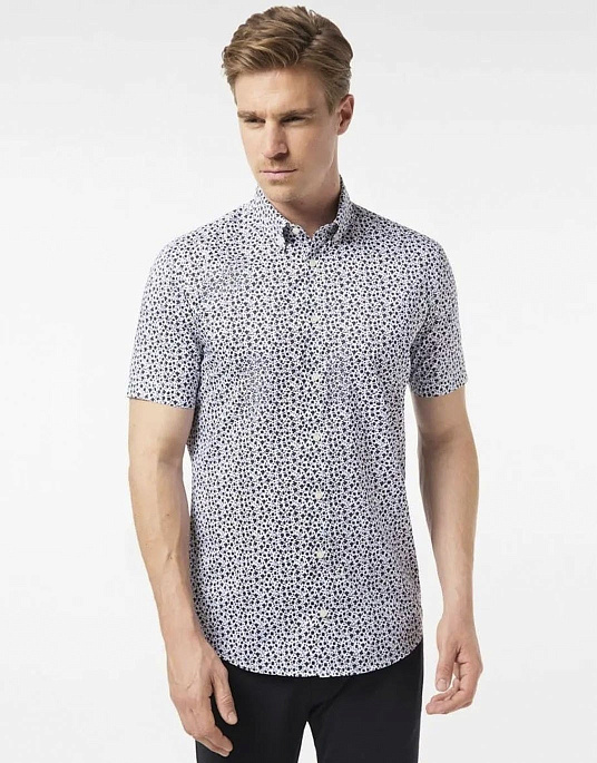 Pierre Cardin Future Flex short sleeve shirt with print