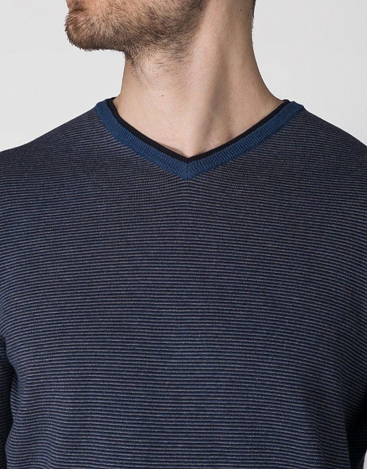 Пуловер Pierre Cardin із серії Royal Blend у синьому кольорі