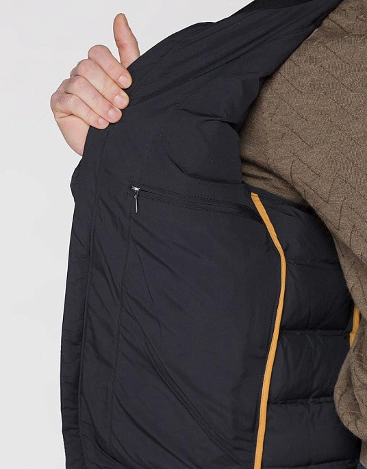 Куртка - пуховик Pierre Cardin у темно-синьому кольорі