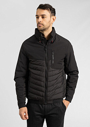 Stylish short Bugatti jacket in black