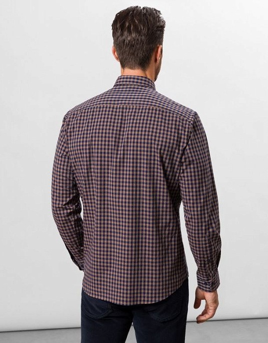 Pierre Cardin shirt from the Future Flex collection in blue, checked