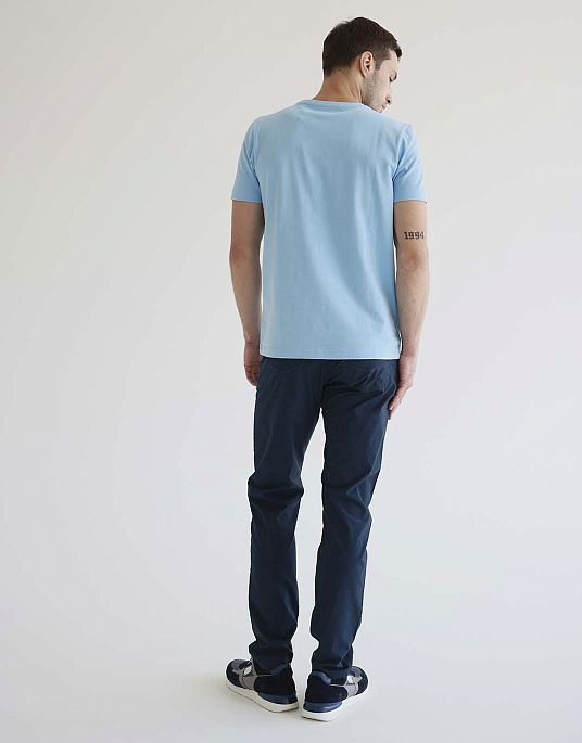 Pierre Cardin t-shirt in light blue color is plain