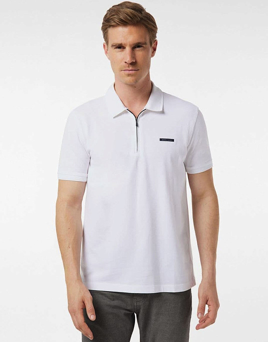 Pierre Cardin polo shirt from Future Flex collection in white