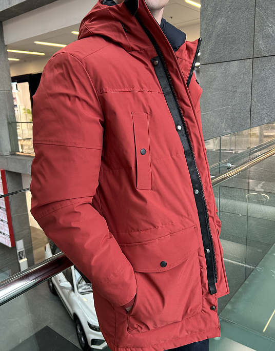 Pierre Cardin parka jacket with a red hood