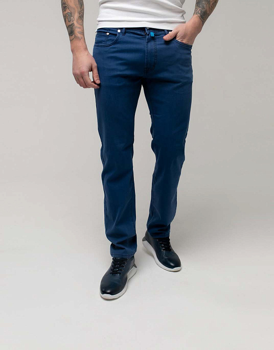 Флети - джинси Pierre Cardin із серії Travel Comfort у синьому кольорі