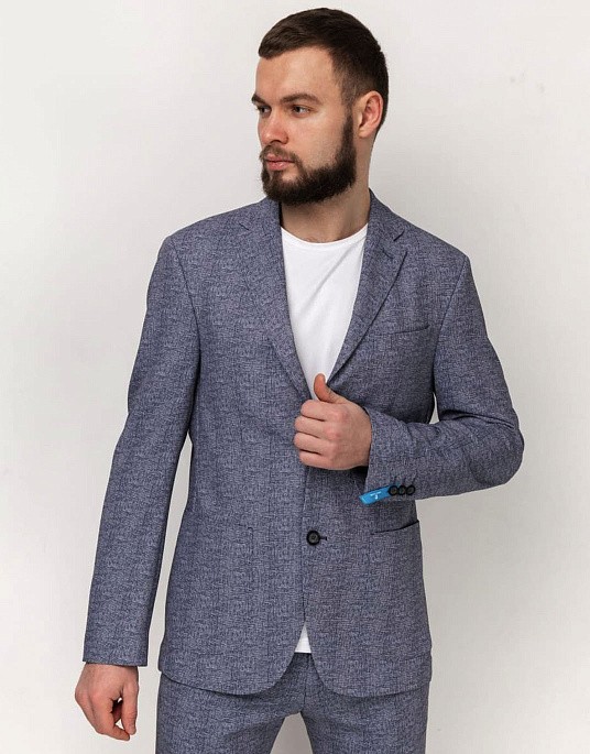 Pierre Cardin suit from Future Flex collection in gray-blue tint
