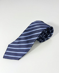 Hugo Boss blue striped tie