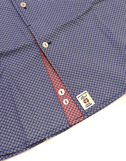 Рубашка Pierre Cardin с коротким рукавом из серии Cotton Comfort в голубом цвете