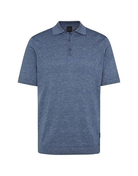 Bugatti knitted polo shirt with elastic band