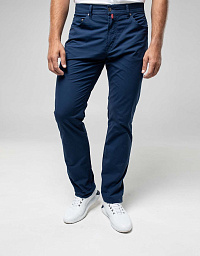 Pierre Cardin Air Touch Flat Trousers in Blue