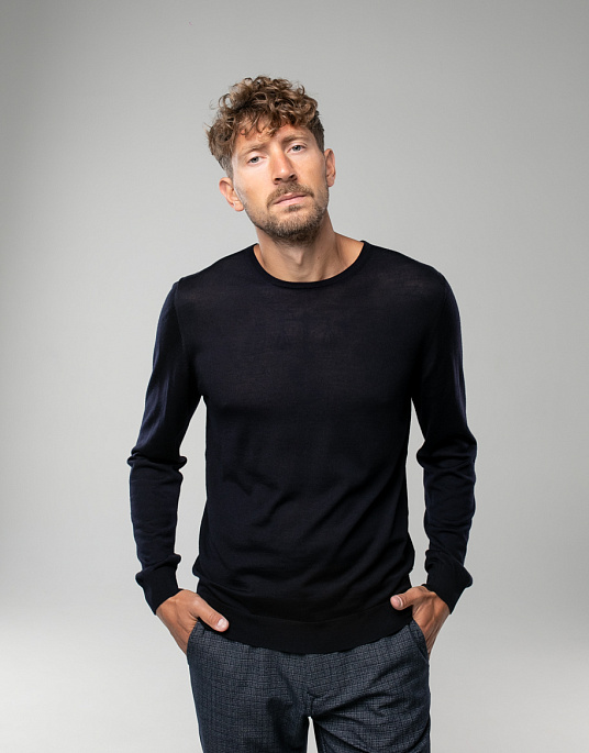 Pierre Cardin jumper from the Future Flex collection in navy blue