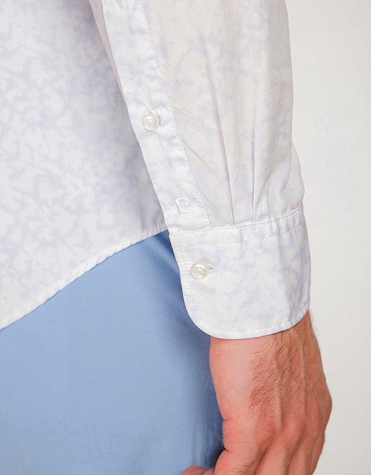 Рубашка Pierre Cardin из эксклюзивной коллекции Le Bleu в белом цвете