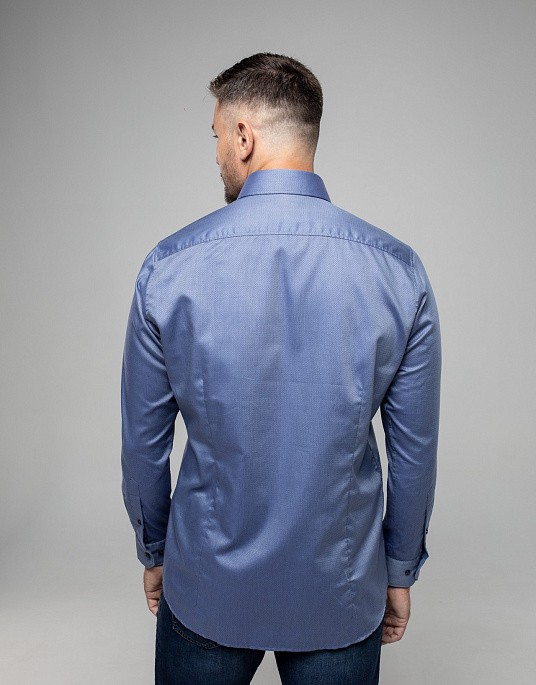 Pierre Cardin shirt in dark blue with a print