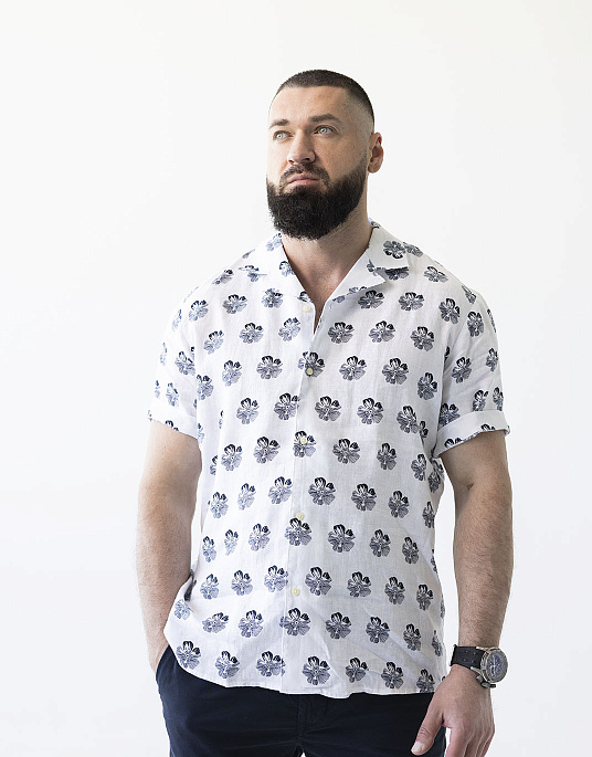 Pierre Cardin short sleeve shirt with print