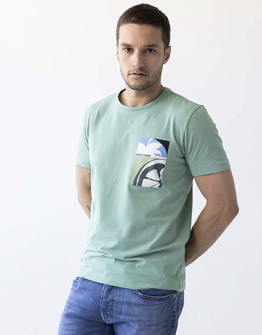 Pierre Cardin t-shirt with a print in green