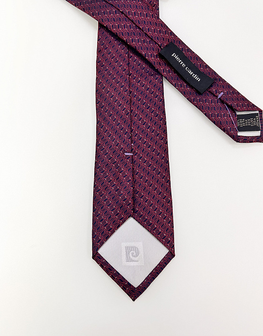 Pierre Cardin burgundy tie with print