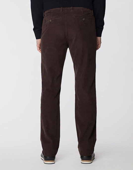 Вельветові брюки Pierre Cardin у коричневому кольорі