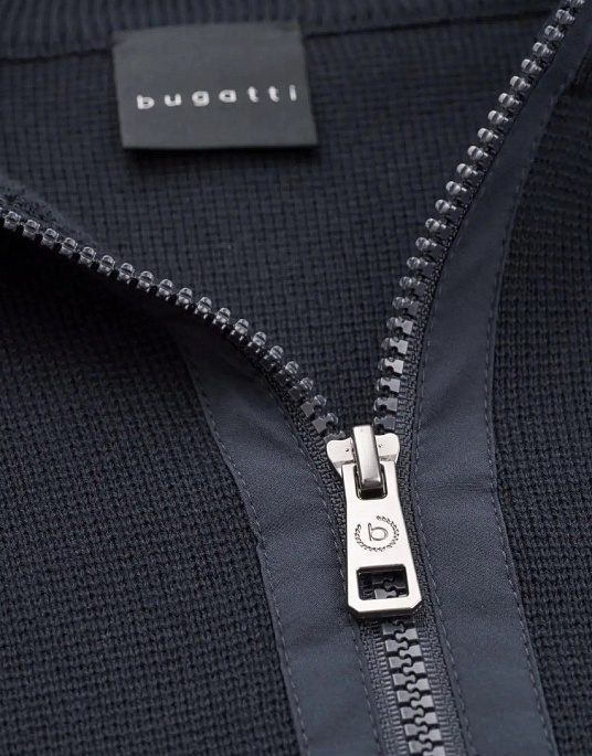 Bugatti zip-up jacket in navy blue