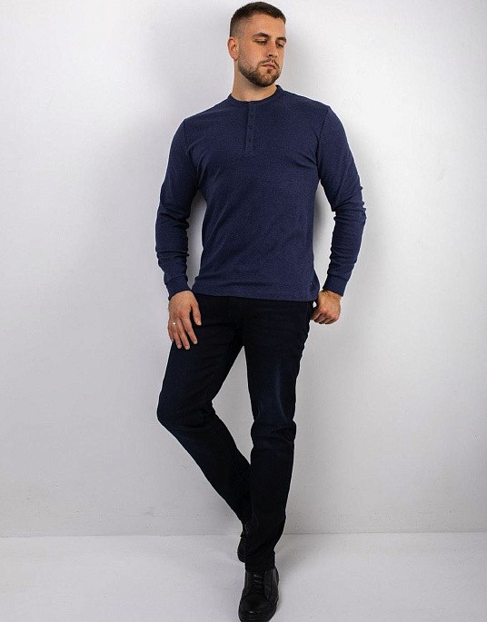 Pierre Cardin long sleeve T-shirt from the Voyage collection in blue