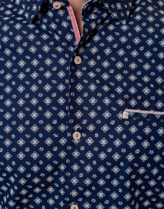 Рубашка Pierre Cardin из серии Denim Story  в синем цвете
