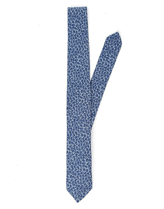 Краватка від Pierre Cardin синя з принтом