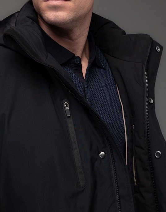 Pierre Cardin hooded jacket in black